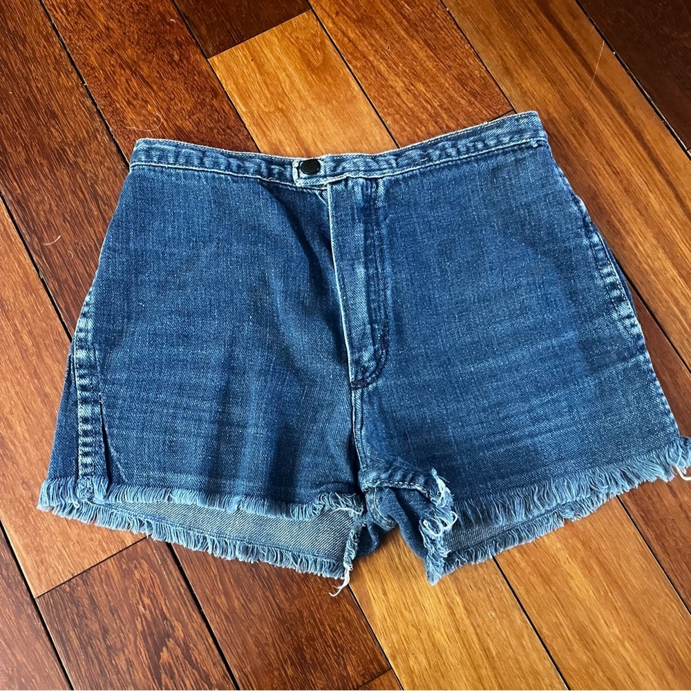 Vintage Wrangler High Rise Blue Jean Shorts Sz 0